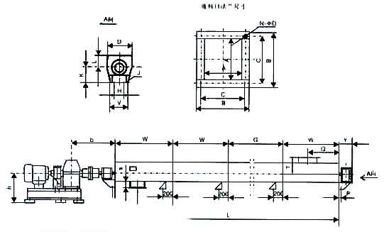 LS螺旋輸送機(jī)安裝圖